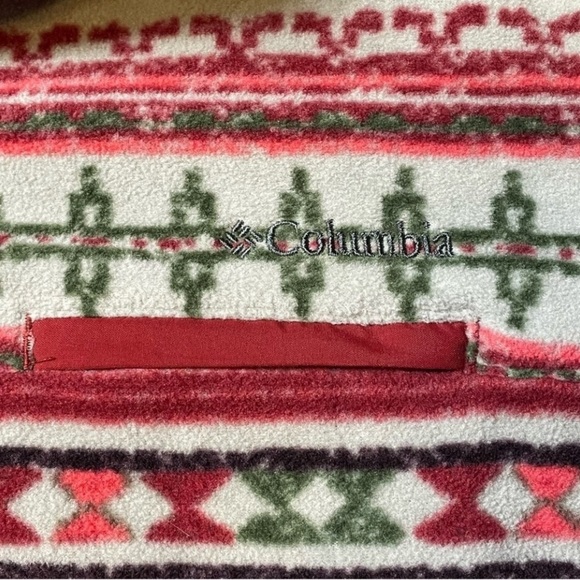 Columbia Outdoor Tribal Southwestern Print Cozy Fleece 1/4 Snap Pullover - Sz M - Picture 8 of 15
